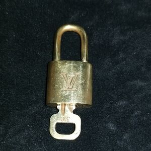 Louis Vuitton Brass Padlock with Key